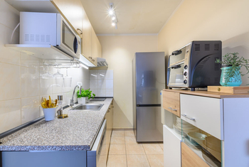 Kuchyň  - Prodej bytu 2+kk v osobním vlastnictví 56 m², Praha 5 - Hlubočepy