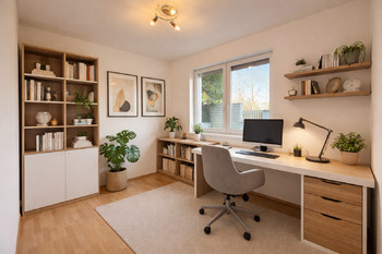 vizualizace pracovna - Prodej domu 336 m², Praha 6 - Nebušice