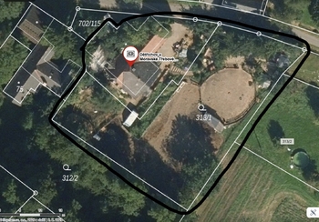 Pohled na soubor nemovitostí - Prodej pozemku 2494 m², Dětřichov u Moravské Třebové