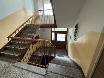 přední vchod - Prodej bytu 1+1 v osobním vlastnictví 43 m², Staňkov