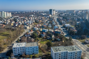 Jižní pohled - Prodej pozemku 551 m², Praha 4 - Lhotka