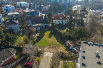 Jižní pohled - Prodej pozemku 551 m², Praha 4 - Lhotka