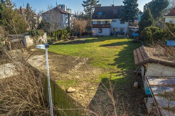 Pohled na jih - Prodej pozemku 551 m², Praha 4 - Lhotka