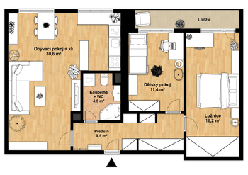 Prodej bytu 3+kk v osobním vlastnictví 82 m², Praha 6 - Dejvice