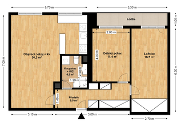 Prodej bytu 3+kk v osobním vlastnictví 82 m², Praha 6 - Dejvice