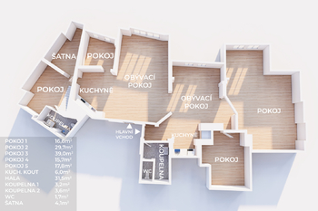 Prodej bytu 5+kk v osobním vlastnictví 169 m², Praha 1 - Staré Město
