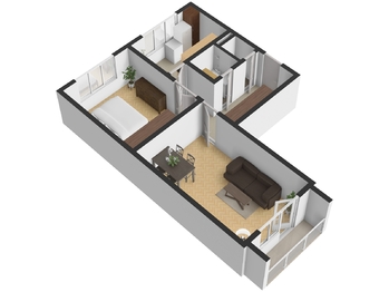 Prodej bytu 2+1 v družstevním vlastnictví 53 m², Chomutov
