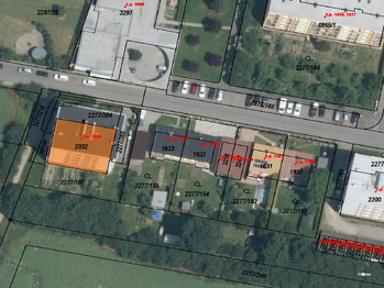 KM - 27.02.2026Letecký pohled na bytový dům. - Pronájem garáže 339 m², Vlašim