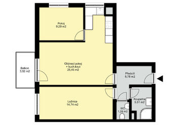 Pronájem bytu 3+kk v osobním vlastnictví 64 m², Plzeň