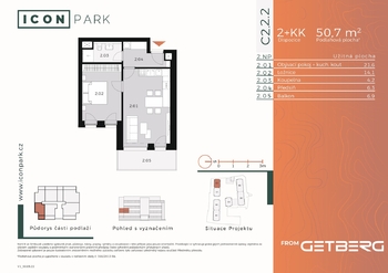 Pronájem bytu 2+kk v osobním vlastnictví 51 m², Kladno
