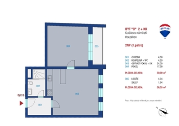 Pronájem bytu 2+kk v osobním vlastnictví 56 m², Rousínov