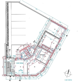 1NP - půdorys - Pronájem kancelářských prostor 141 m², Praha 9 - Horní Počernice