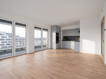 Vizualizace kuchyně - Pronájem bytu 2+kk v osobním vlastnictví 80 m², Praha 9 - Hloubětín 