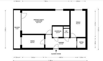 Prodej bytu 3+kk v družstevním vlastnictví 52 m², Praha 9 - Prosek