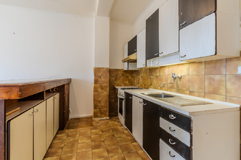 kuchyňský kout - skutečnost - Prodej bytu 2+kk v osobním vlastnictví 48 m², Praha 4 - Krč