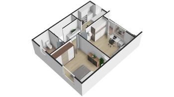 Půdorys 2.NP - Prodej domu 78 m², Měcholupy