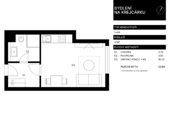 Prodej bytu 1+kk v osobním vlastnictví 24 m², Praha 9 - Libeň