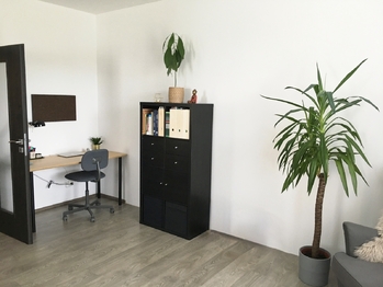 obývací pokoj s kuchyní - Pronájem bytu 2+kk v osobním vlastnictví 105 m², České Budějovice