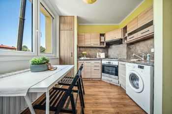 Kuchyně - Prodej bytu 1+kk v osobním vlastnictví 31 m², Kroměříž