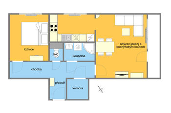 Pronájem bytu 2+kk v osobním vlastnictví 63 m², Brno