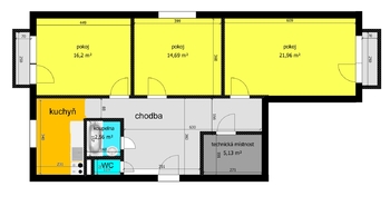 Prodej bytu 3+1 v osobním vlastnictví 92 m², Poděbrady
