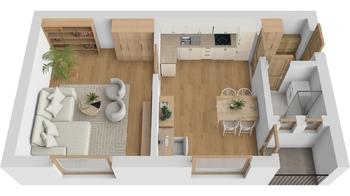 Pronájem bytu 2+kk v osobním vlastnictví 48 m², Hradec Králové