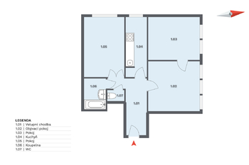 Prodej bytu 3+1 v osobním vlastnictví 68 m², Praha 10 - Strašnice