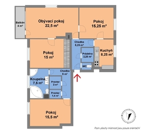 Prodej bytu 4+1 v osobním vlastnictví 110 m², Přerov