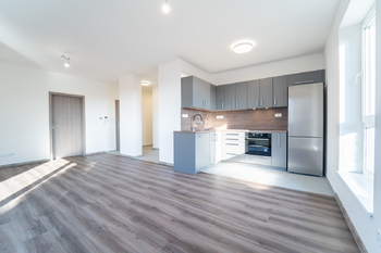 Obývací pokoj s kuchyní - Pronájem bytu 3+kk v osobním vlastnictví 107 m², Kolín 