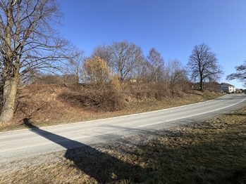 Ze silnice pohled - Prodej pozemku 4000 m², Kladky