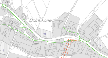 Plyn a el. vedení - Prodej pozemku 4000 m², Kladky