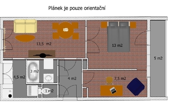 Prodej bytu 2+1 v osobním vlastnictví 52 m², Praha 4 - Záběhlice