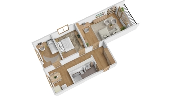 Prodej bytu 3+1 v osobním vlastnictví 75 m², Bor