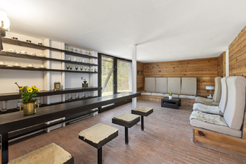 oddychová společenská místnost v přízemí  - Prodej chaty / chalupy 65 m², Klokočov