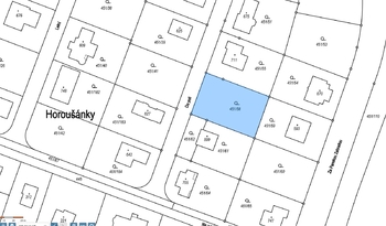 Prodej pozemku 820 m², Horoušany