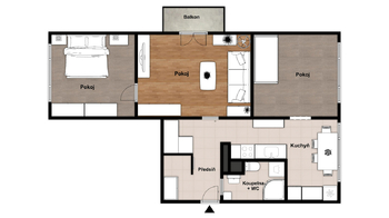 Prodej bytu 3+1 v družstevním vlastnictví 68 m², Prachatice