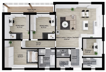 Prodej pozemku 905 m², Nezabylice