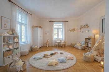 Vizualizace - dětský pokoj - Prodej bytu 3+1 v osobním vlastnictví 92 m², Krnov