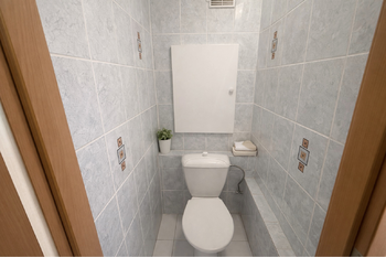 samostatná toaleta - Pronájem bytu 2+kk v osobním vlastnictví 47 m², České Budějovice