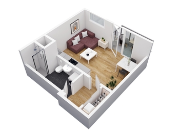 Prodej bytu 1+kk v osobním vlastnictví 34 m², Praha 10 - Hostivař