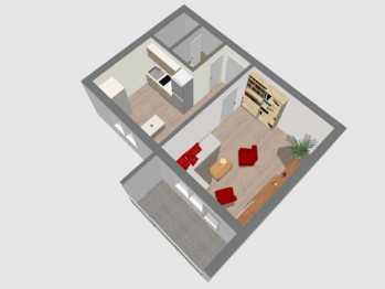 Pronájem bytu 1+1 v osobním vlastnictví 37 m², Mohelnice