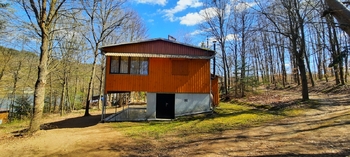 boční pohled na chatu - Prodej chaty / chalupy 84 m², Oslnovice