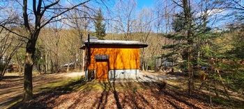 zadní pohled na chatu - Prodej chaty / chalupy 84 m², Oslnovice