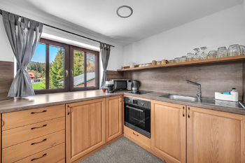 Kuchyňský kout - Prodej bytu 2+kk v osobním vlastnictví 43 m², Pec pod Sněžkou 