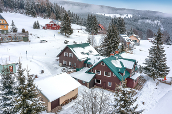 Pohled ze západu - Prodej bytu 2+kk v osobním vlastnictví 43 m², Pec pod Sněžkou