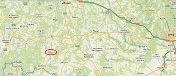 lokace města Dačice - Pronájem bytu 3+1 v osobním vlastnictví 69 m², Dačice