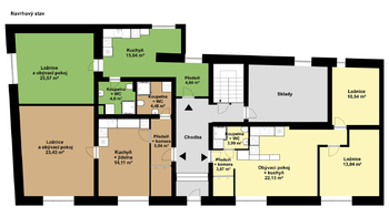 Plán domu_Navrhovaný stav  - Prodej domu 148 m², Blatná