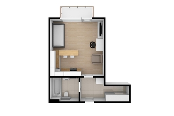 Pronájem bytu 1+kk v osobním vlastnictví 39 m², Plzeň