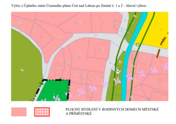 Prodej pozemku 539 m², Ústí nad Labem