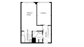 Prodej bytu 2+kk v osobním vlastnictví 43 m², Praha 4 - Chodov